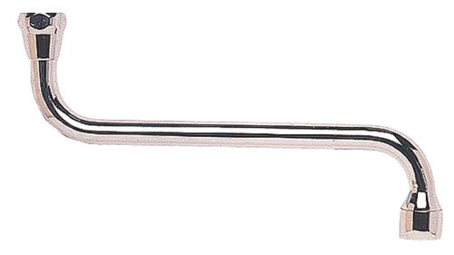 Bec standard par dessous chromé écrou 15/21 130mm